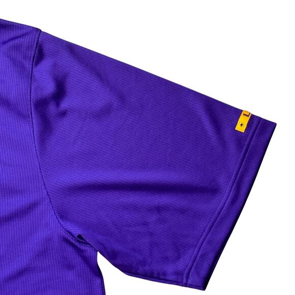 Nike LSU Nike Dri-FIT Game Day Geaux Tigers Golf Polo Purple Shirt Men's XL NWT - Picture 3 of 13